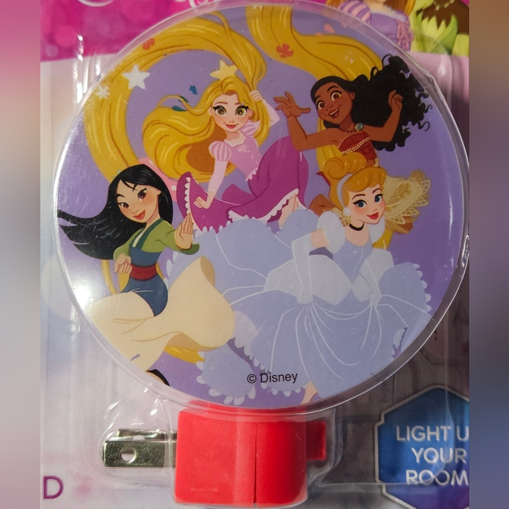 Disney Princess LED Night Light | Rapunzel, Moana, Cinderella & Mulan | New